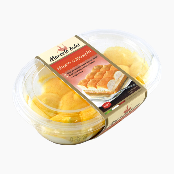 Пирожное МАРСЕЛО ДОЛЬЧИ Манго-маракуйя 140 г